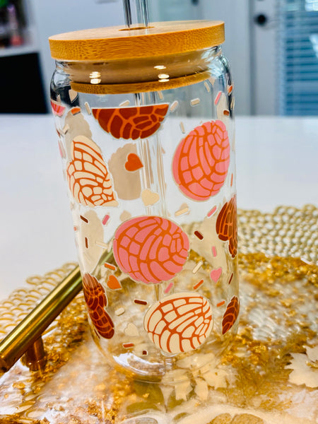 Cute Fun Coffee Glasses with Straws