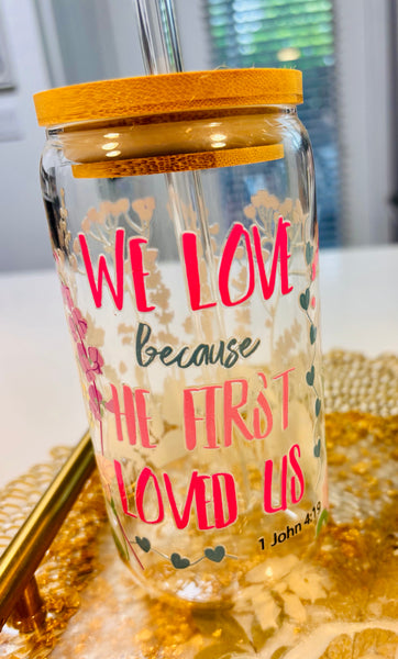 Cute Fun Coffee Glasses with Straws