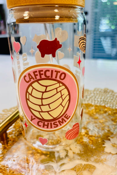 Cute Fun Coffee Glasses with Straws