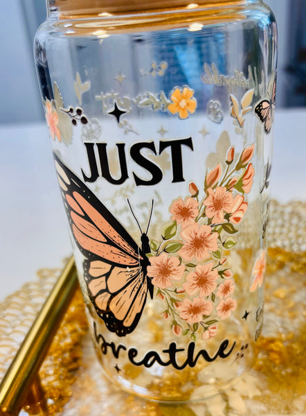 Cute Fun Coffee Glasses with Straws