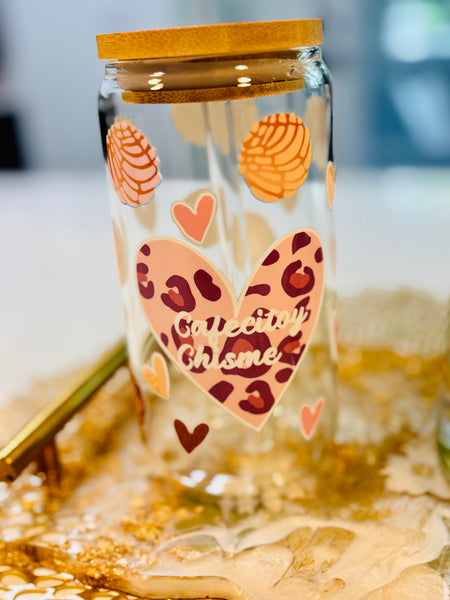 Cute Fun Coffee Glasses with Straws