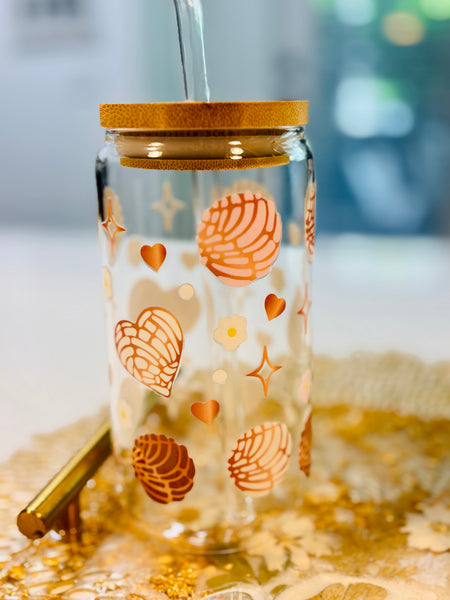 Cute Fun Coffee Glasses with Straws