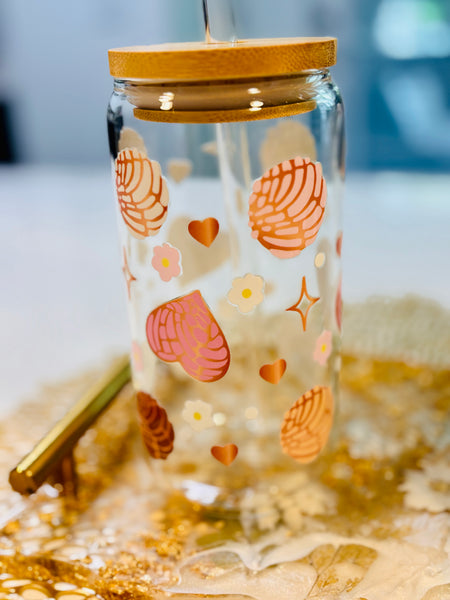 Cute Fun Coffee Glasses with Straws