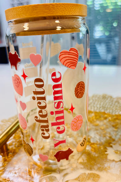 Cute Fun Coffee Glasses with Straws