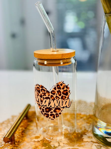 Cute Fun Coffee Glasses with Straws