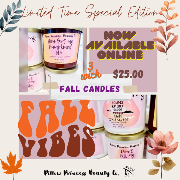 Limited Time Special Edition Fall Candles